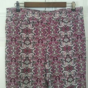 Sharagano paisley print Four pocket pants